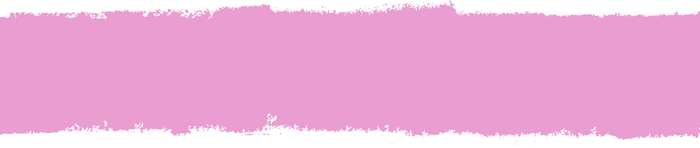 Horizontal pink banner with irregular torn edges and a transparent background, designed as a decorative overlay.